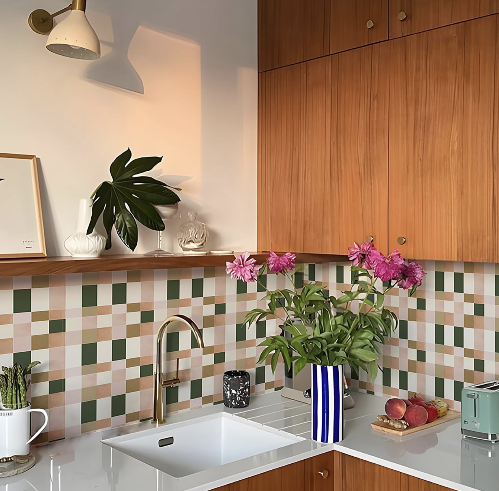 peel and stick kitchen splashback