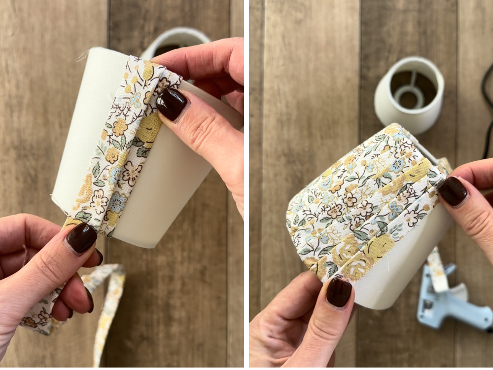 how to make a pleated lampshade