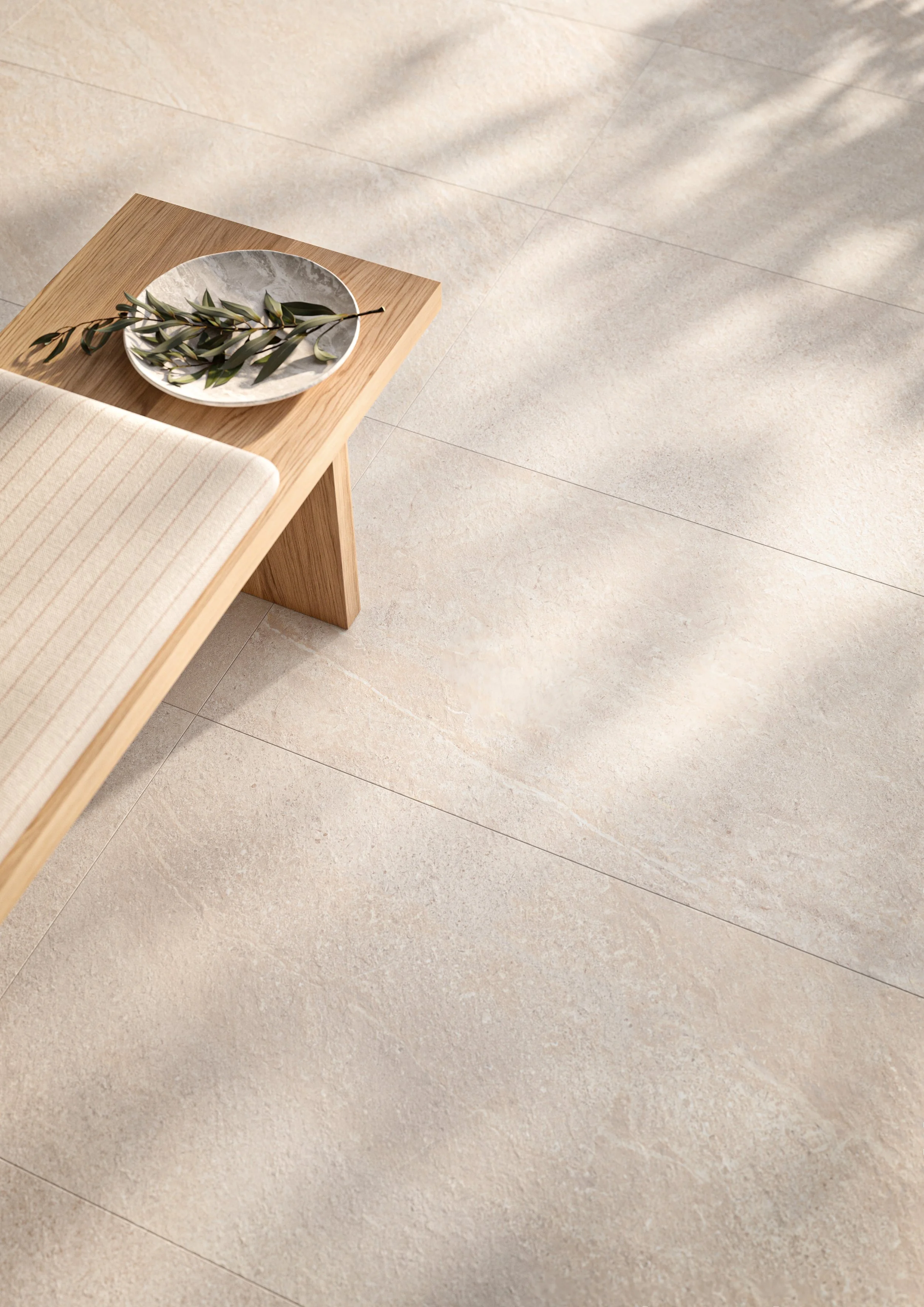 outdoor beige tiles