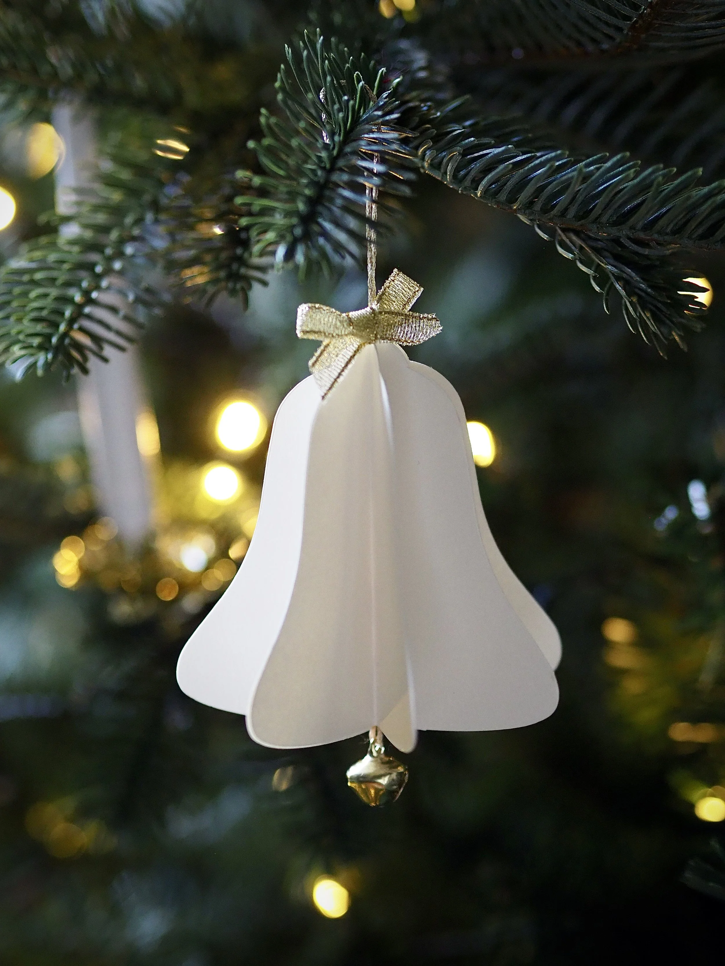 paper craft bell bauble