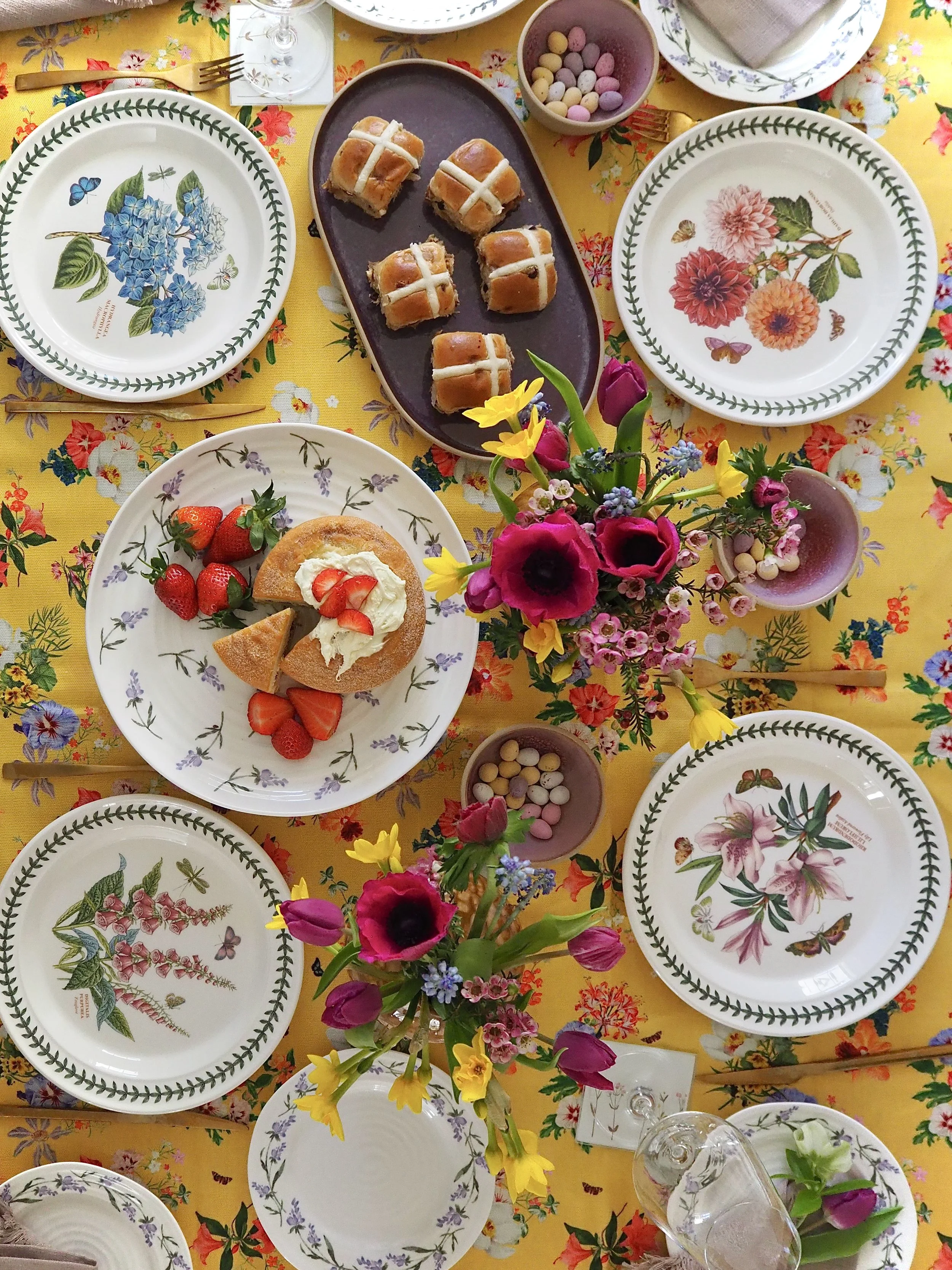 colourful spring table