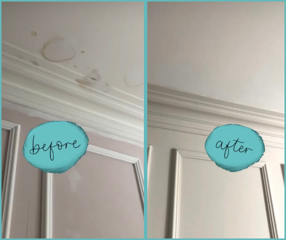 Remove Water Stains On Your Ceiling