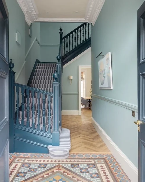 Blue Hallway Ideas And Inspiration — MELANIE LISSACK INTERIORS