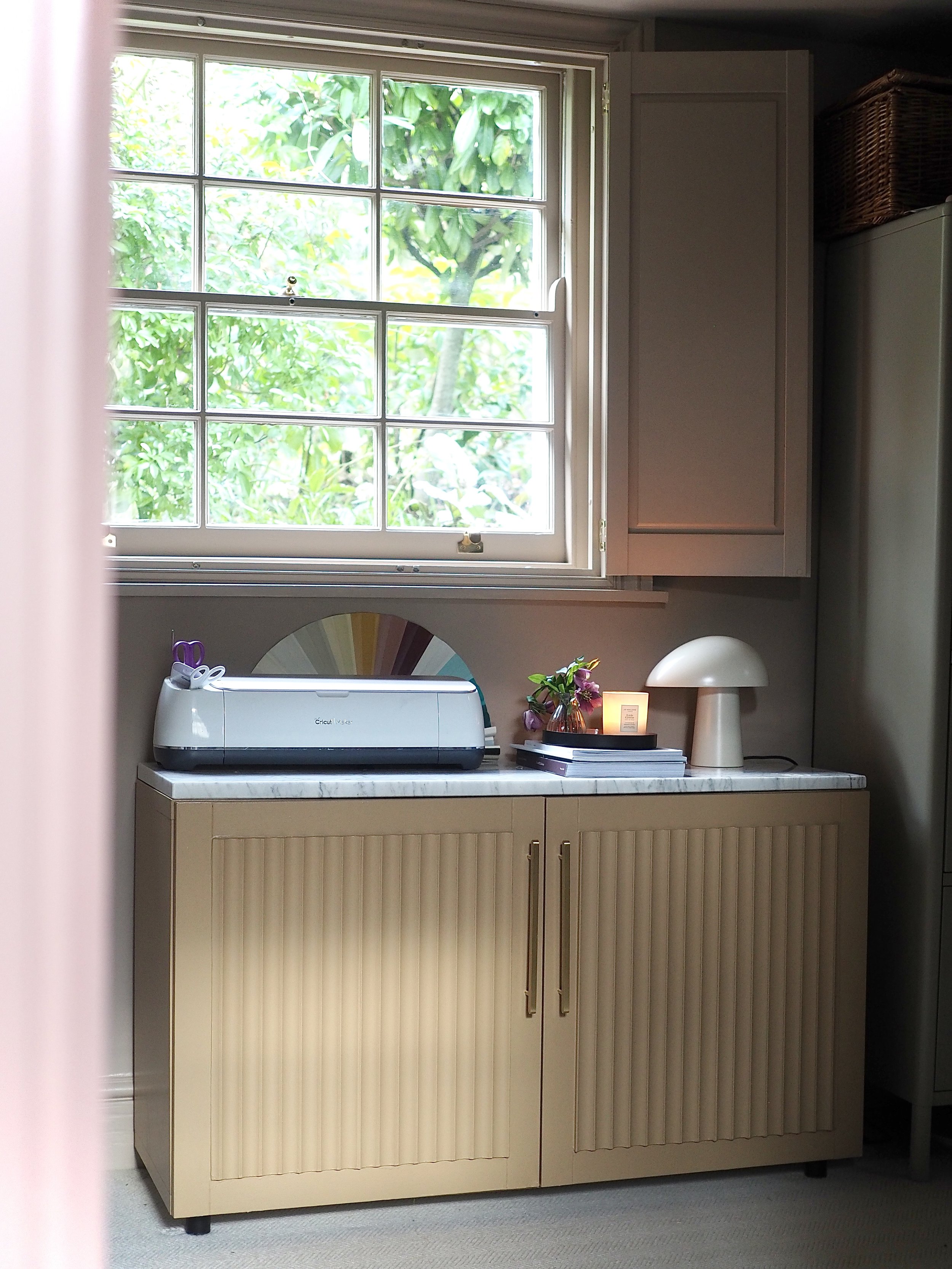 ikea hack cabinet yellow