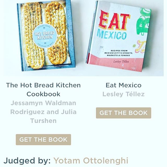 He didn't pick my book, but seeing Yotam Ottolenghi's name on the same screen as mine is pretty effing cool. #food52