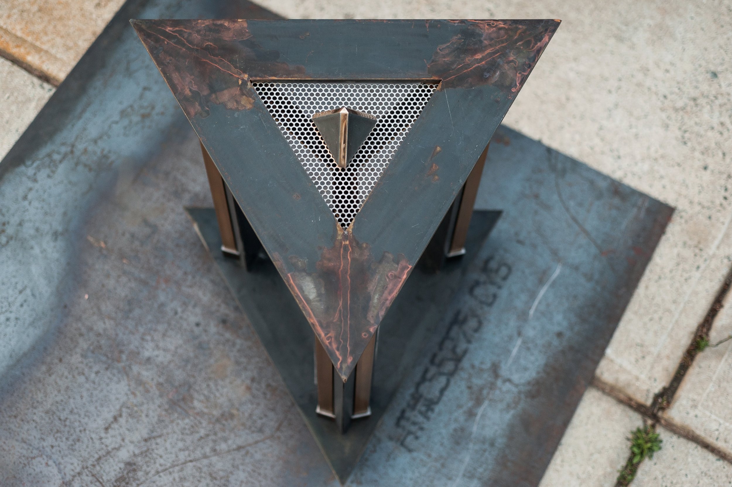 Top view of the plant stand