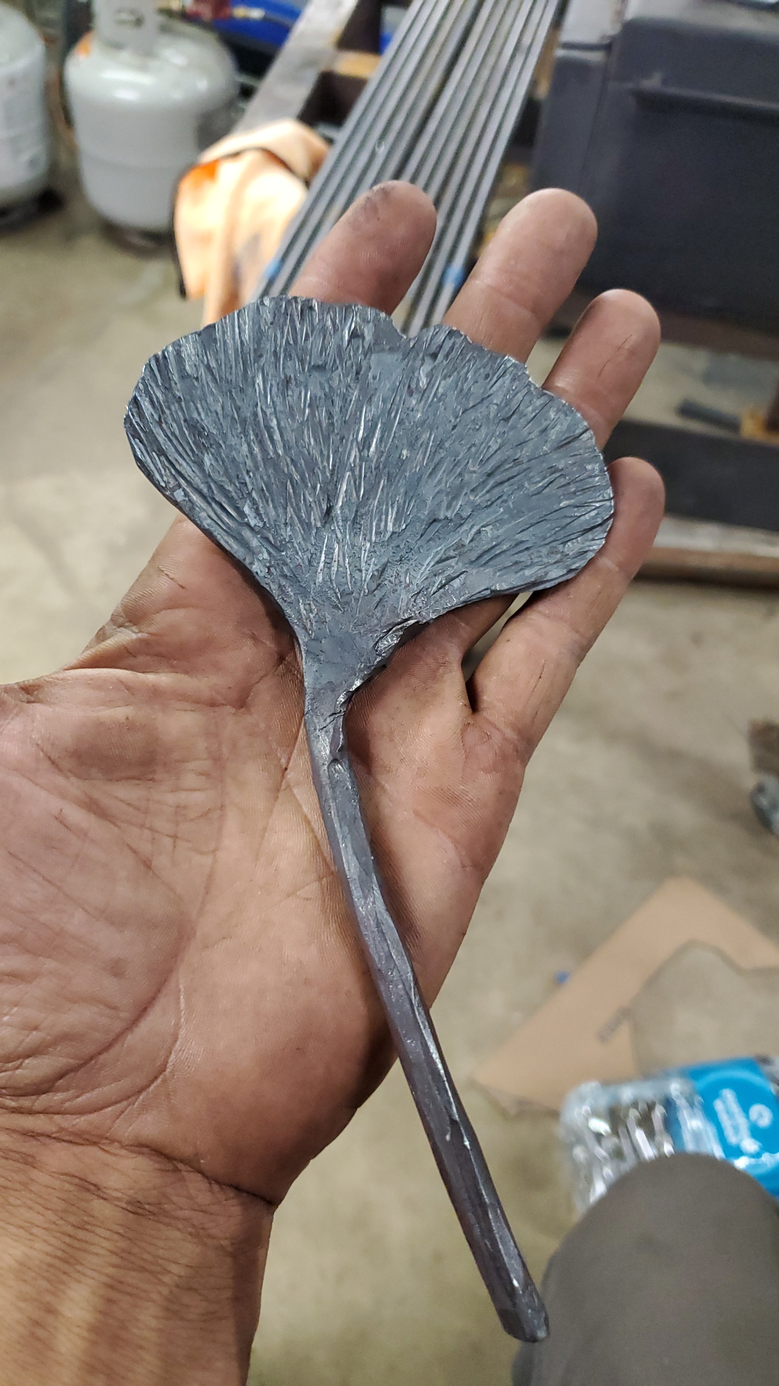 Forged Ginko Leaf