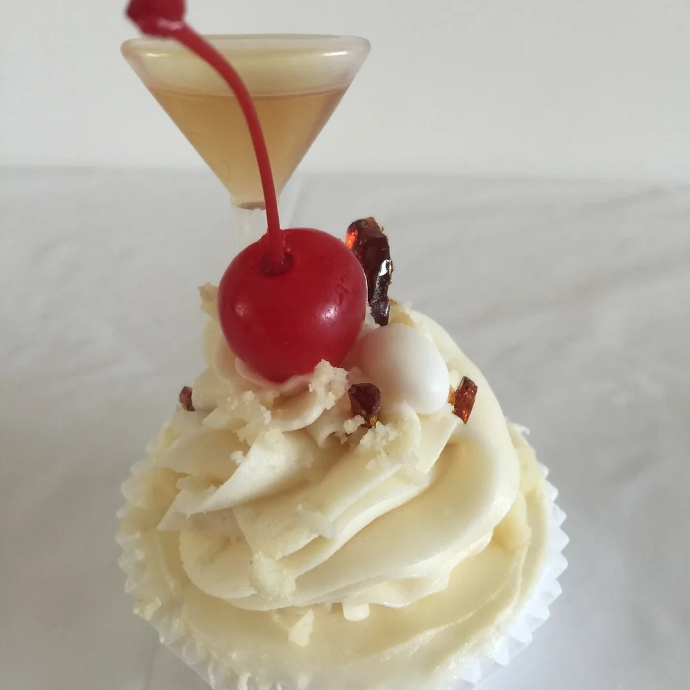 On Tap Drunken White Chocolate Macadamia Nut Cupcake