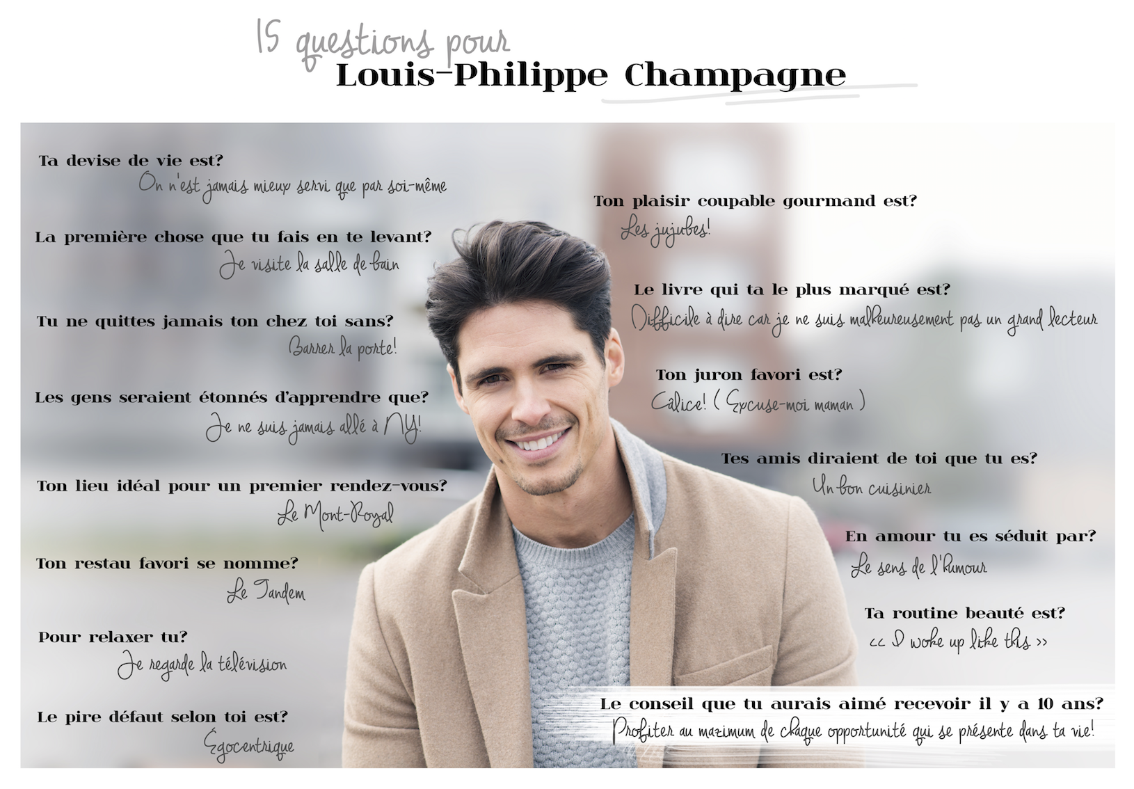 15 questions pour Louis-Philippe Champagne