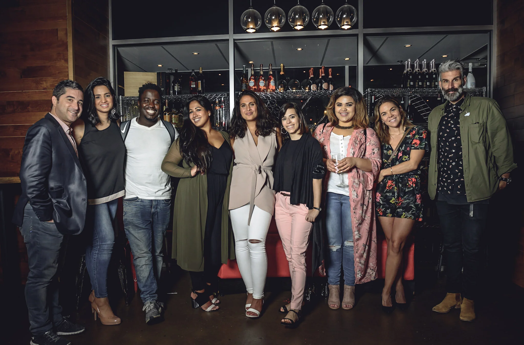 Photo de l'évènement, de gauche à droite : Josh Silver, Sandy Gill, Steve Daniel, Kavita Ajwani, Diana Eskander, Justine Gagnon (c'est moi c'est moi!), Nikki Balch, Ariane Tonka, Marc Beaulieu