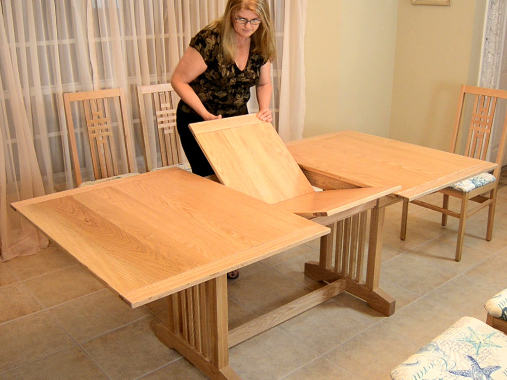 butterfly leaf dining room table