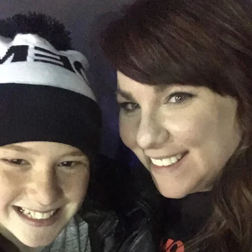 Erica Bauman and her daughter.