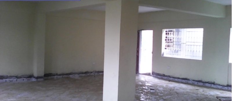 July 2015 - Interior of classroom one, painted and plastered with windows and doors.