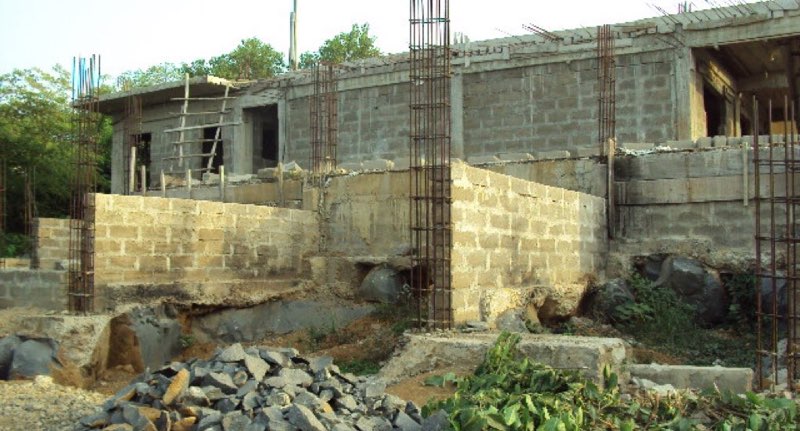 Mar 2015 - Toilets, foundations for classroom 2, and start of undercellar