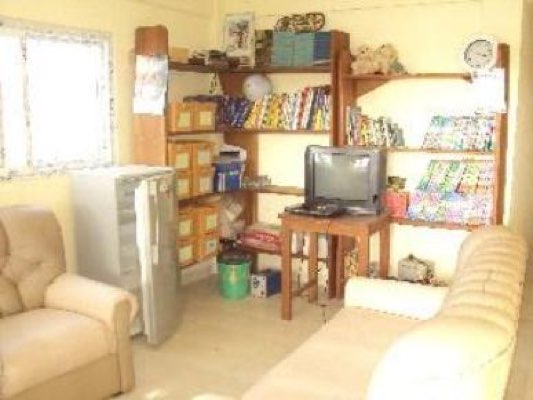 May 2014 - The small, temporary parlour in the library.