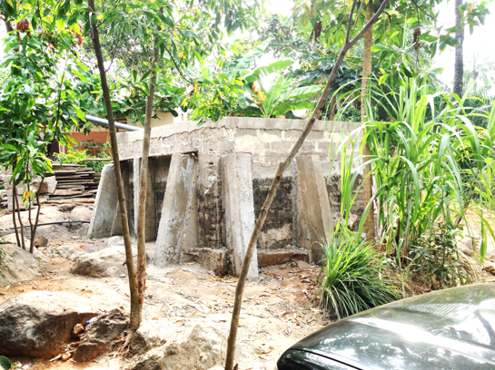 The finished, extended water tank