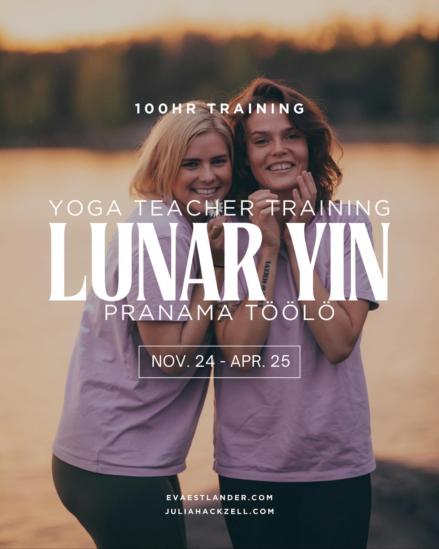 ⚡BIG ANNOUNCEMENT ⚡:

🪬We are beyond thrilled to finally announce our 100H LUNAR YIN YOGA TEACHER TRAINING. 

💸Invest in yourself. Everything around you will always be changing, like nature intended. Cycles. Seasons. Eras.  Training yourself is alw