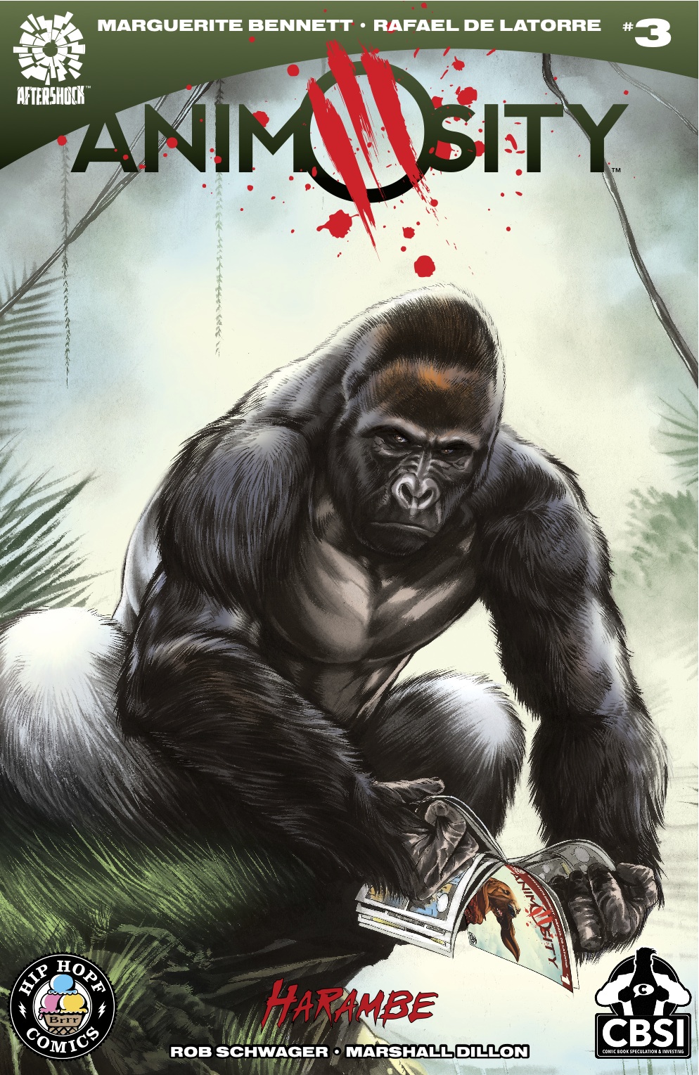 Animosity #3  HARAMBE variant cover, Aftershock Comics