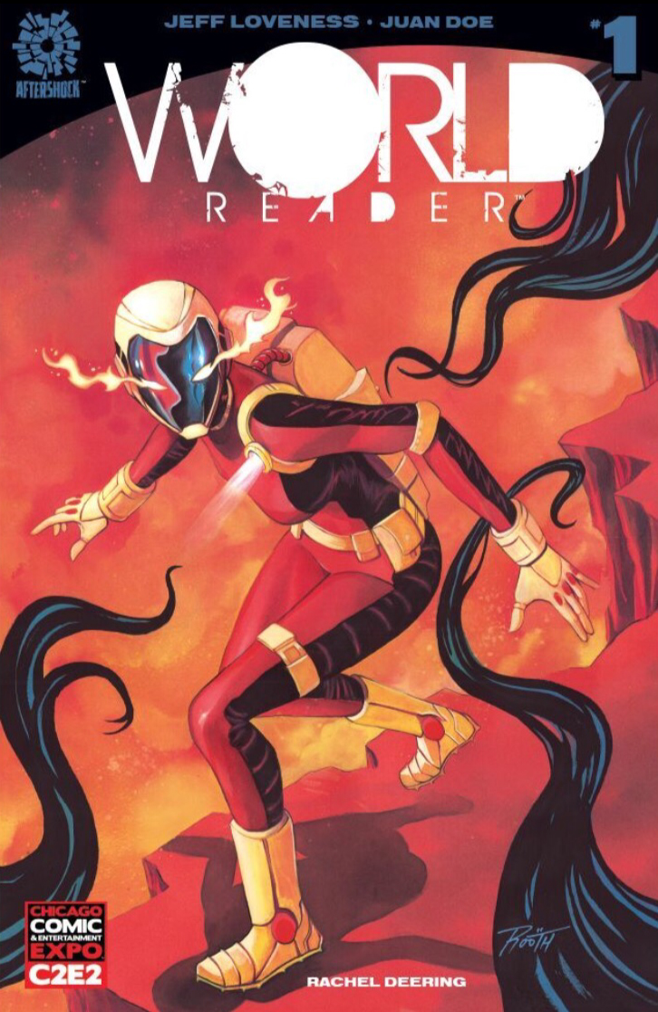 World Reader #1 variant cover, Aftershock Comics (C2E2 Exclusive)