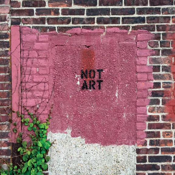Exhibit D: NOT ART in Brooklyn.