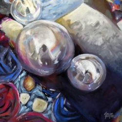 'Reflection" Pastel on board copyright 2016 Honey Lea Gaydos