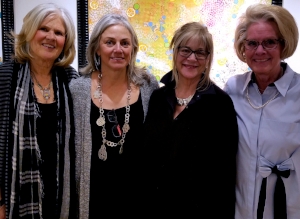 left to right- artists: Linda Randono, Carol Myers, Honey Lea Gaydos, Taffy Mulliken