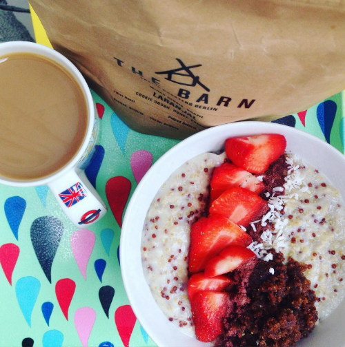 Post-run breakfast.Yum.