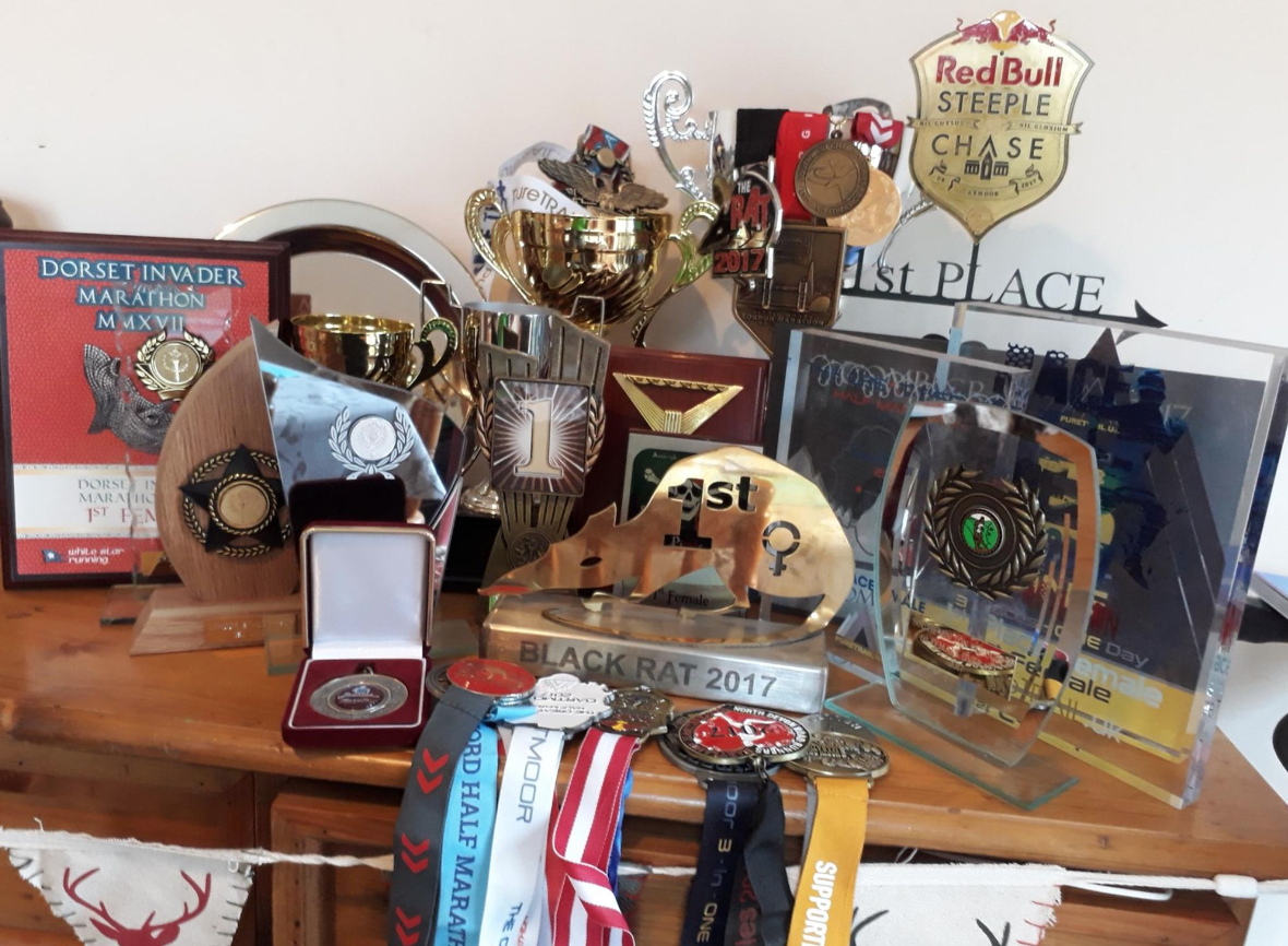 Just a few of Mary's trophies