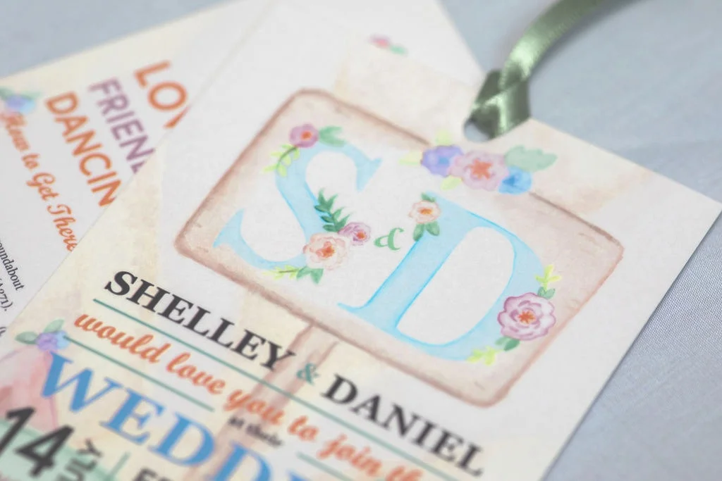 A simple back-drop complemented Emily’s Festival Lanyards, letting the colours pop!