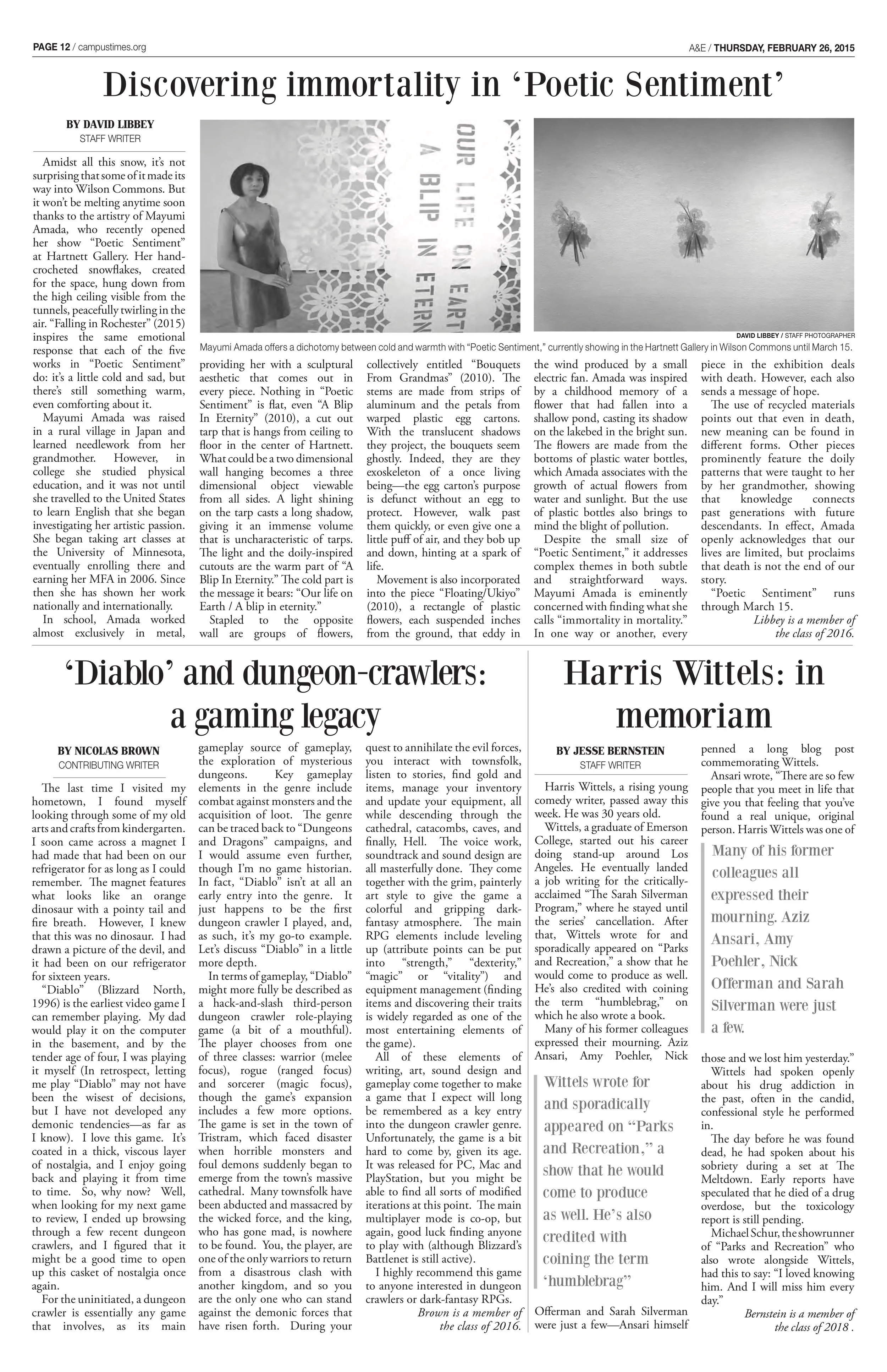 Discovering immortality in 'Poetic Sentiment'