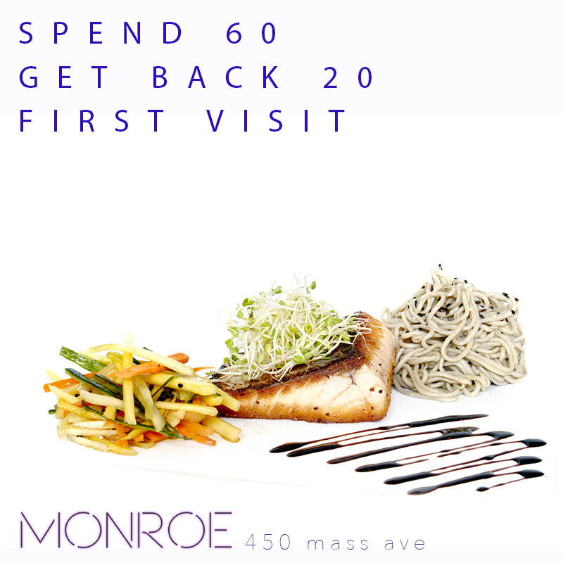 Social Media Flyer: First Time Guest Special (MONROE Restaurant)