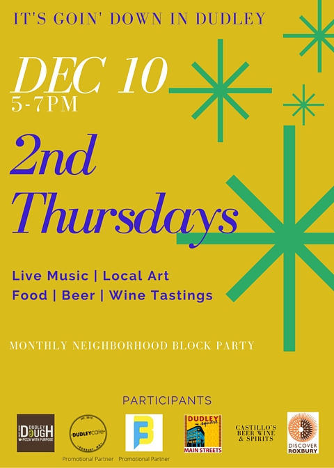 Flyer: 2nd Thursdays (Dudley Cafe)