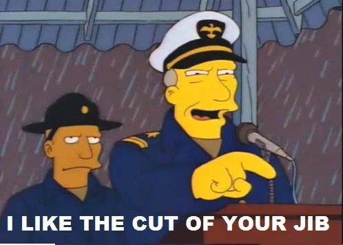 the course and speed of a ship is determined by the cut of a ship's jib