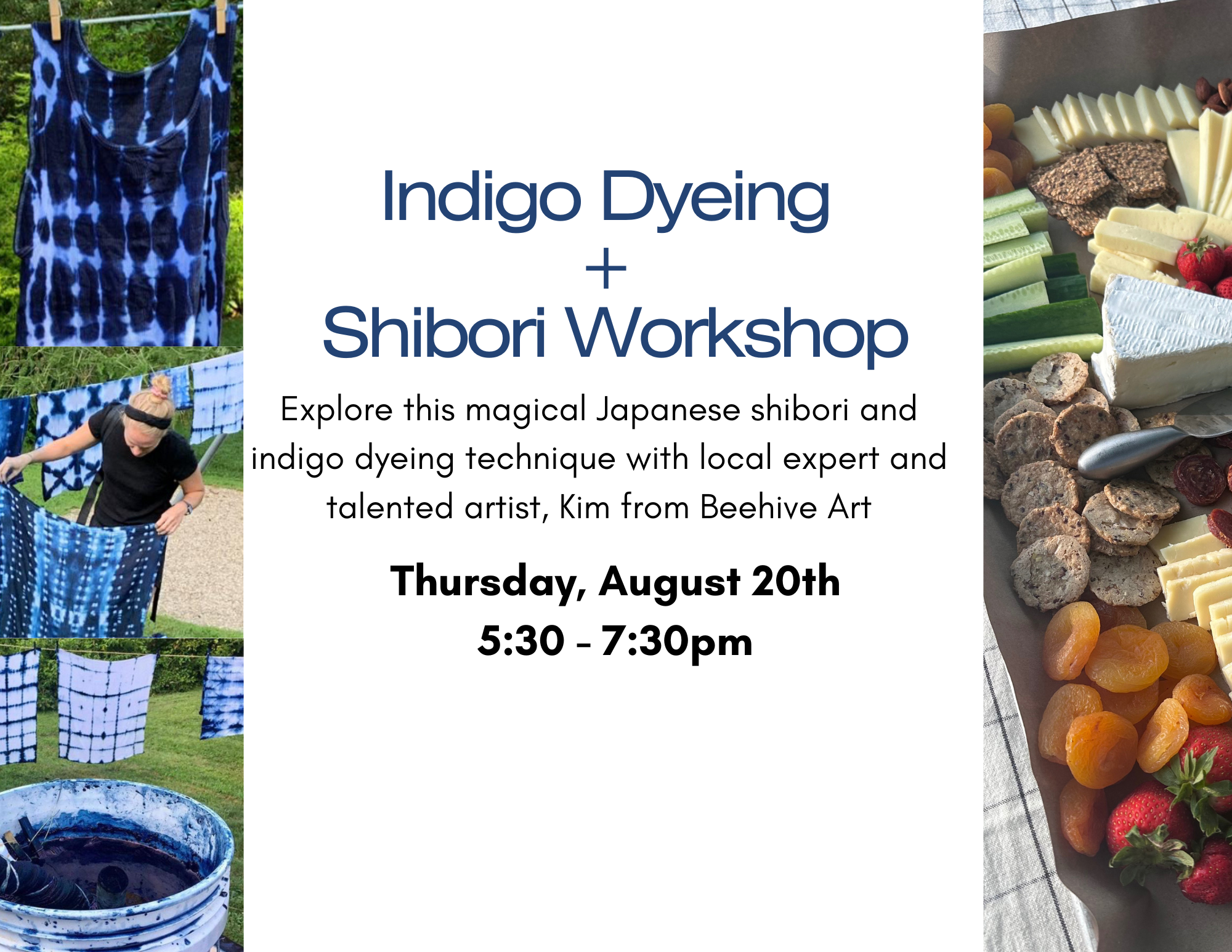 Shibori Workshop, August 20th