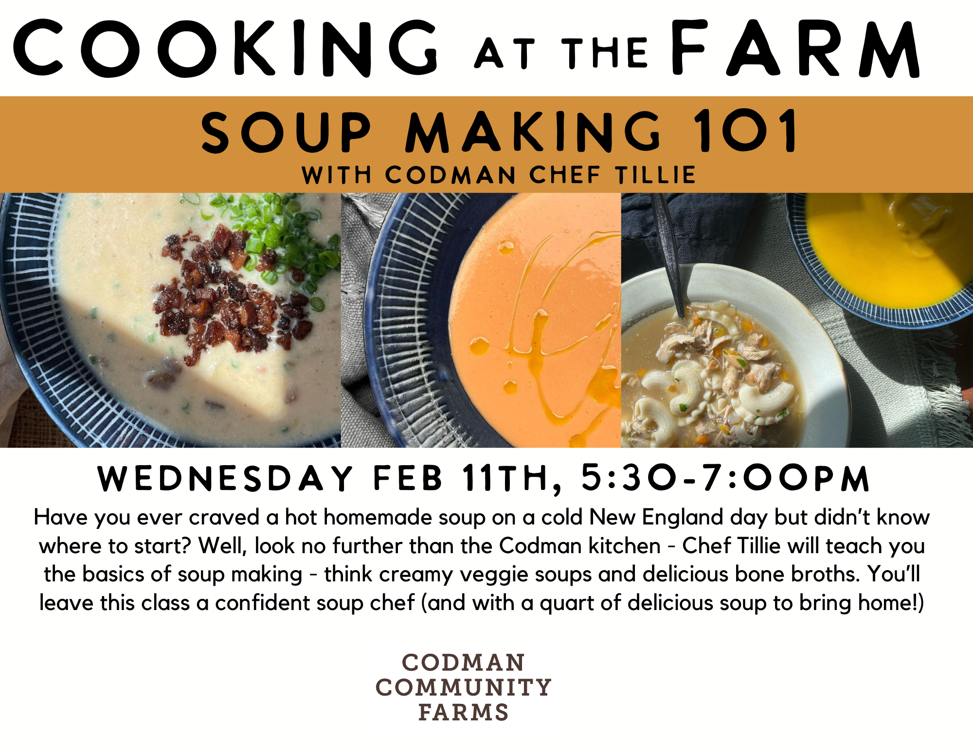 Soup Making 101, February 11th