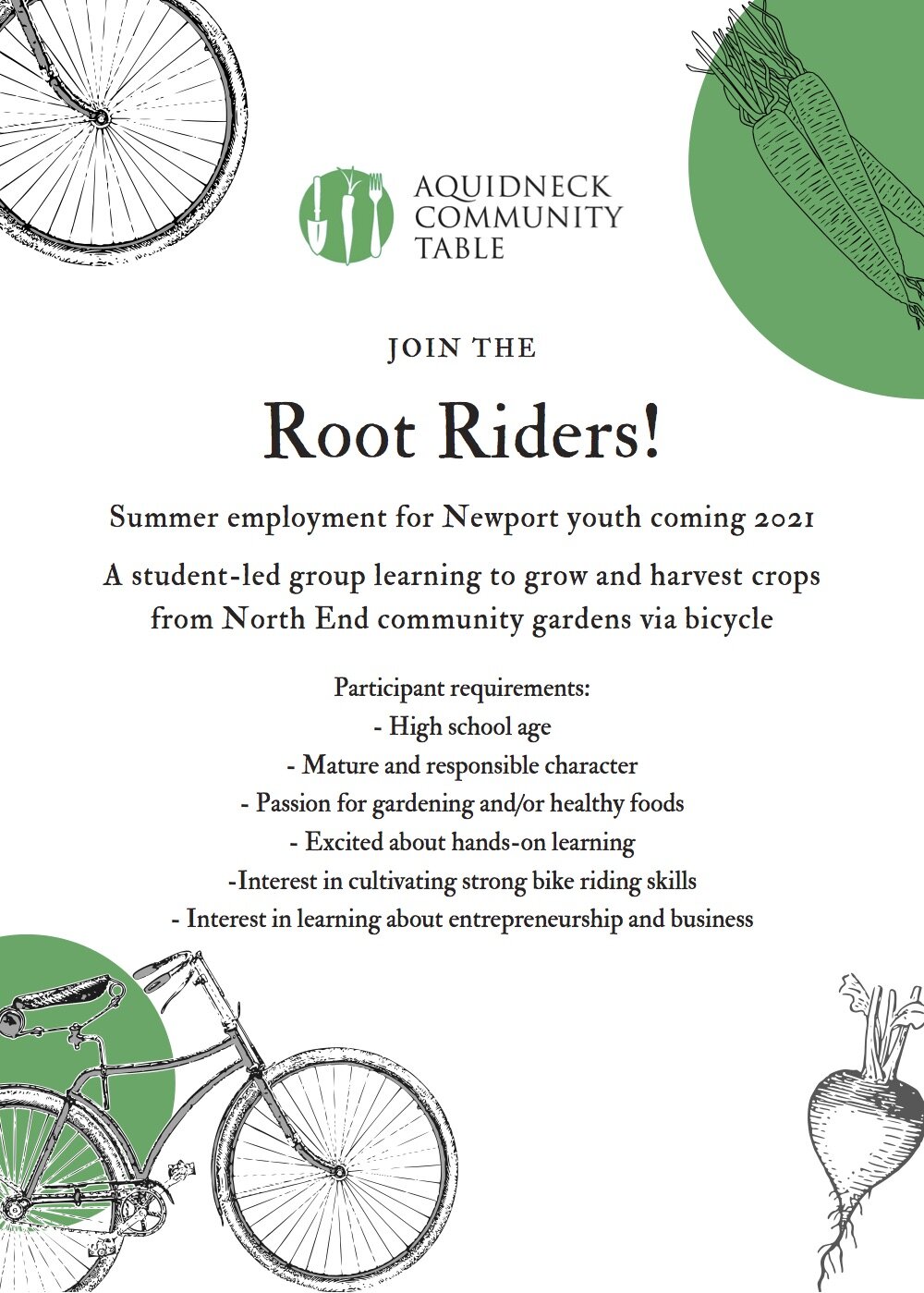 The Root Riders: connecting Newport youth to gardens...by bicycle ...
