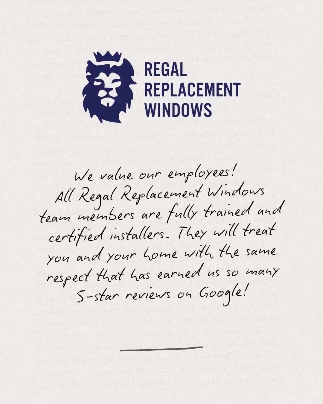 We value our employees!