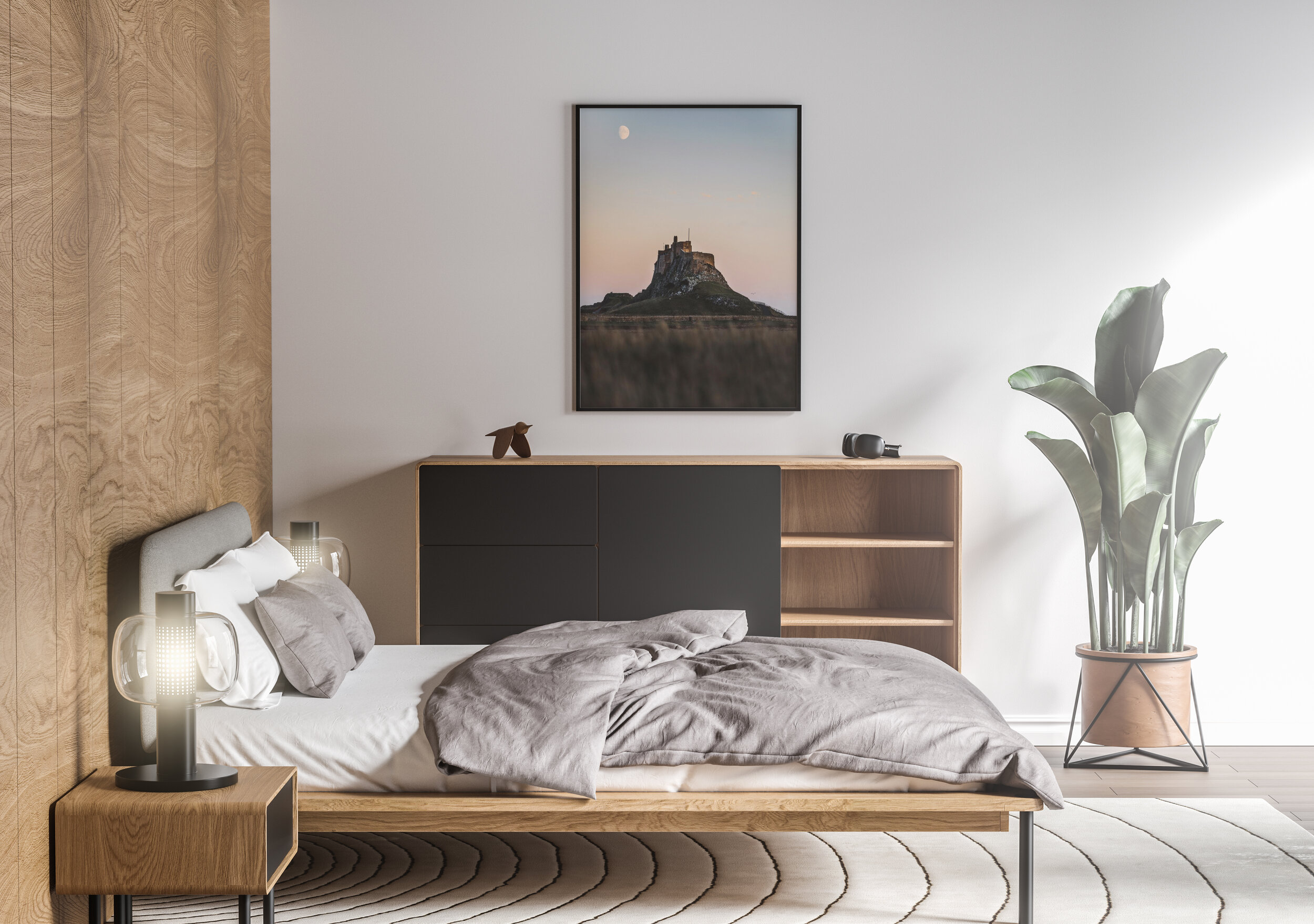 Pastel Skies over Lindisfarne Castle