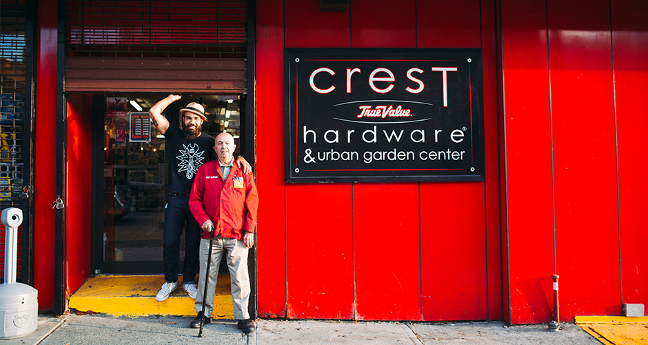 joe and manny in front of crest.jpg