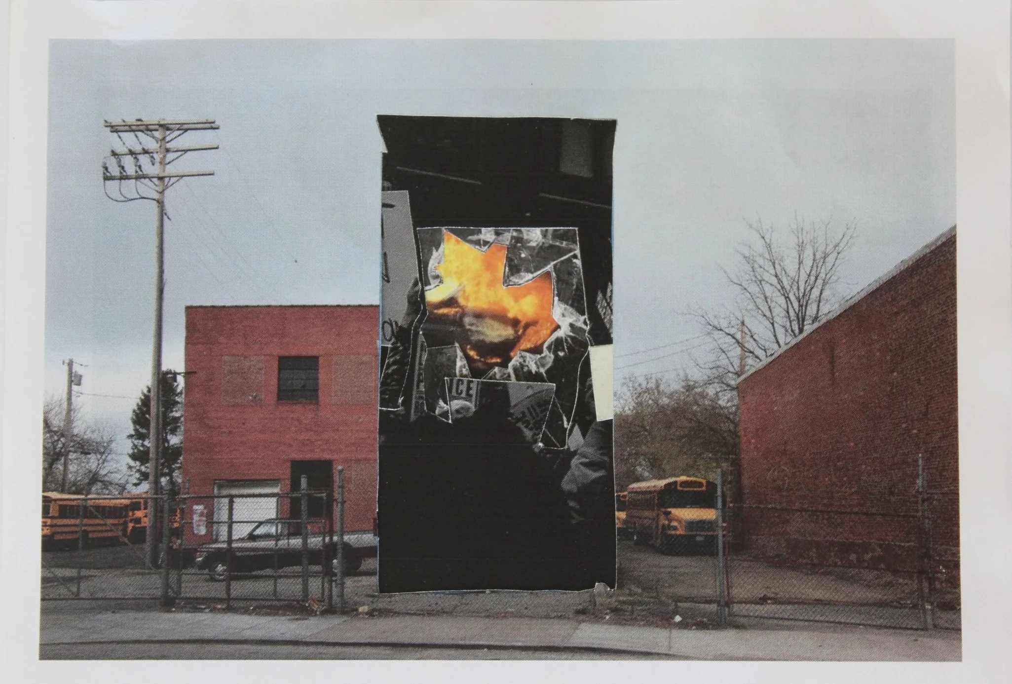 Baltimore is Everywhere #1, collage on A4, 8 ó in. x 11in., 2015