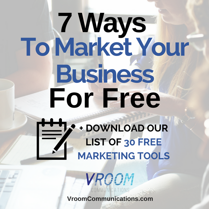 7 ways to market your small business for free