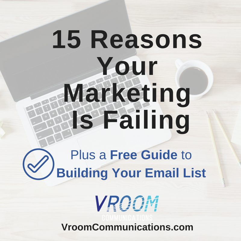 15 reasons your marketing is failing