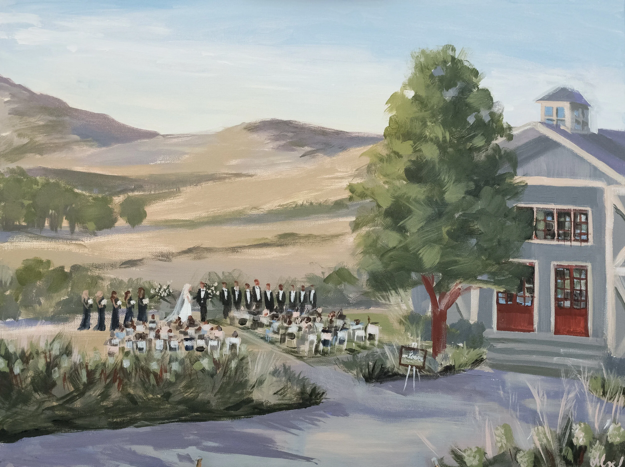 Live Event Painting at Pippin Hill in Charlottesville, Virginia