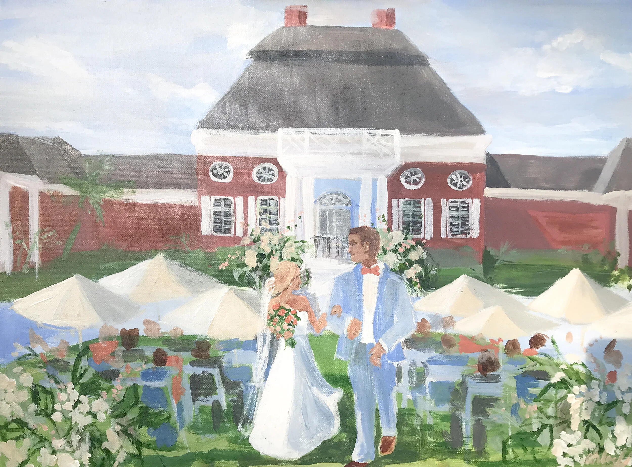 Live Event Painting at Berkeley Hall in Bluffton, South Carolina