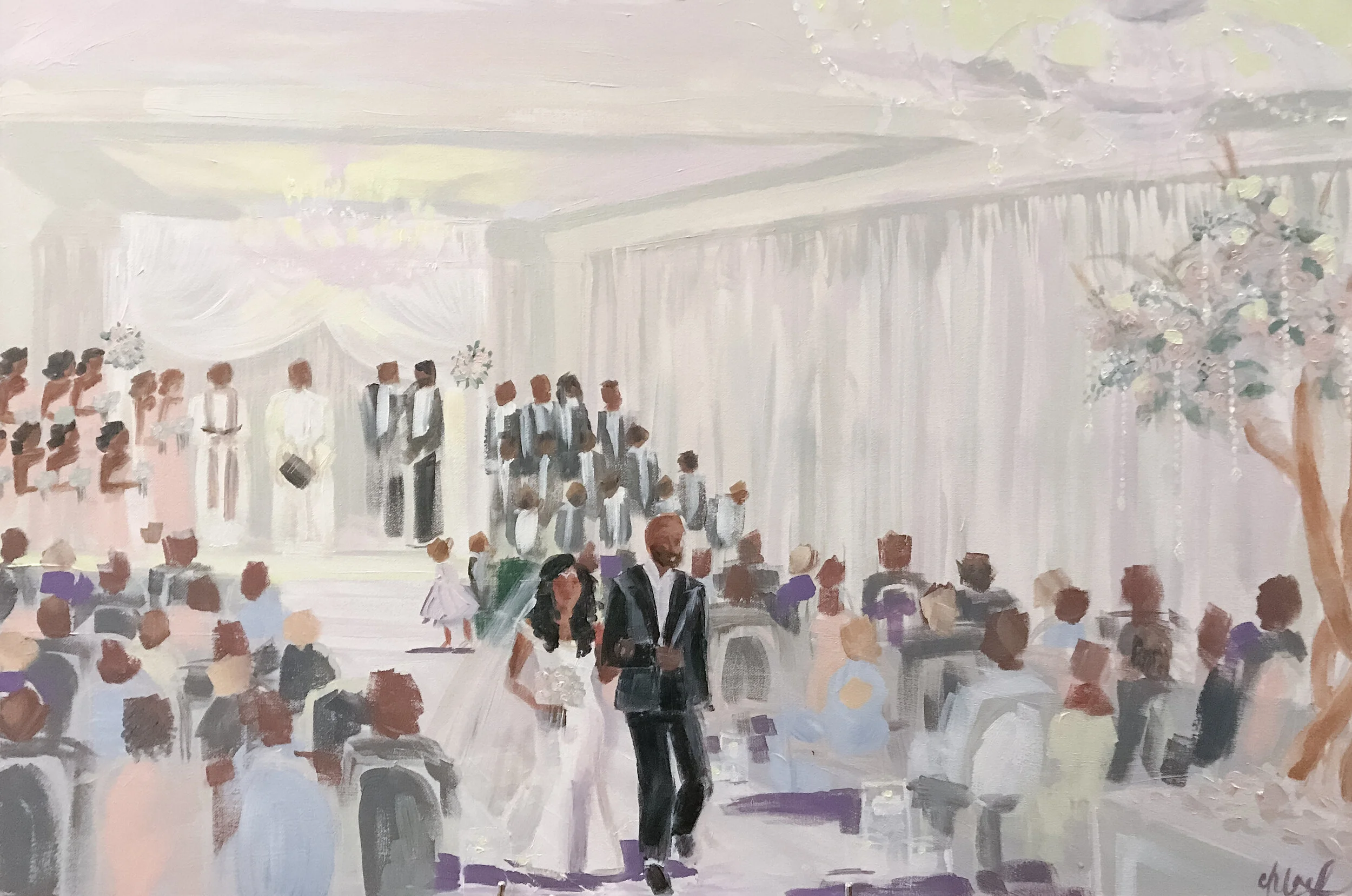Live Event Painting at the St. Regis in Atlanta, Georgia