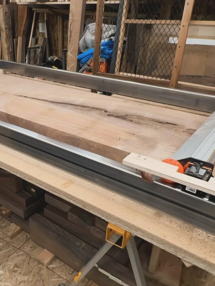 Sometimes you roll the dice, and they don&rsquo;t come up in your favor. 

This stunning slab was meant to be the star of our custom dining table build... but as we flattened it, a hidden issue turned into a major hurdle. A massive bark inclusion, sp
