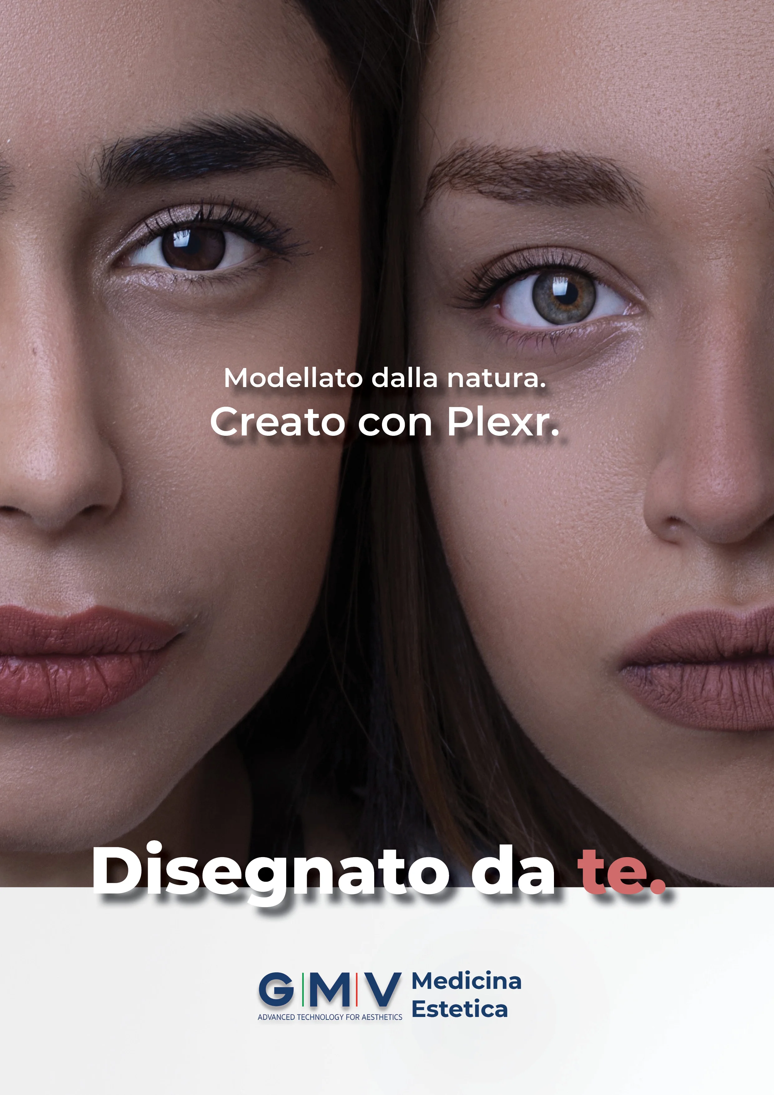 Translation: Shaped by nature. Created with Plexr. Designed by you.