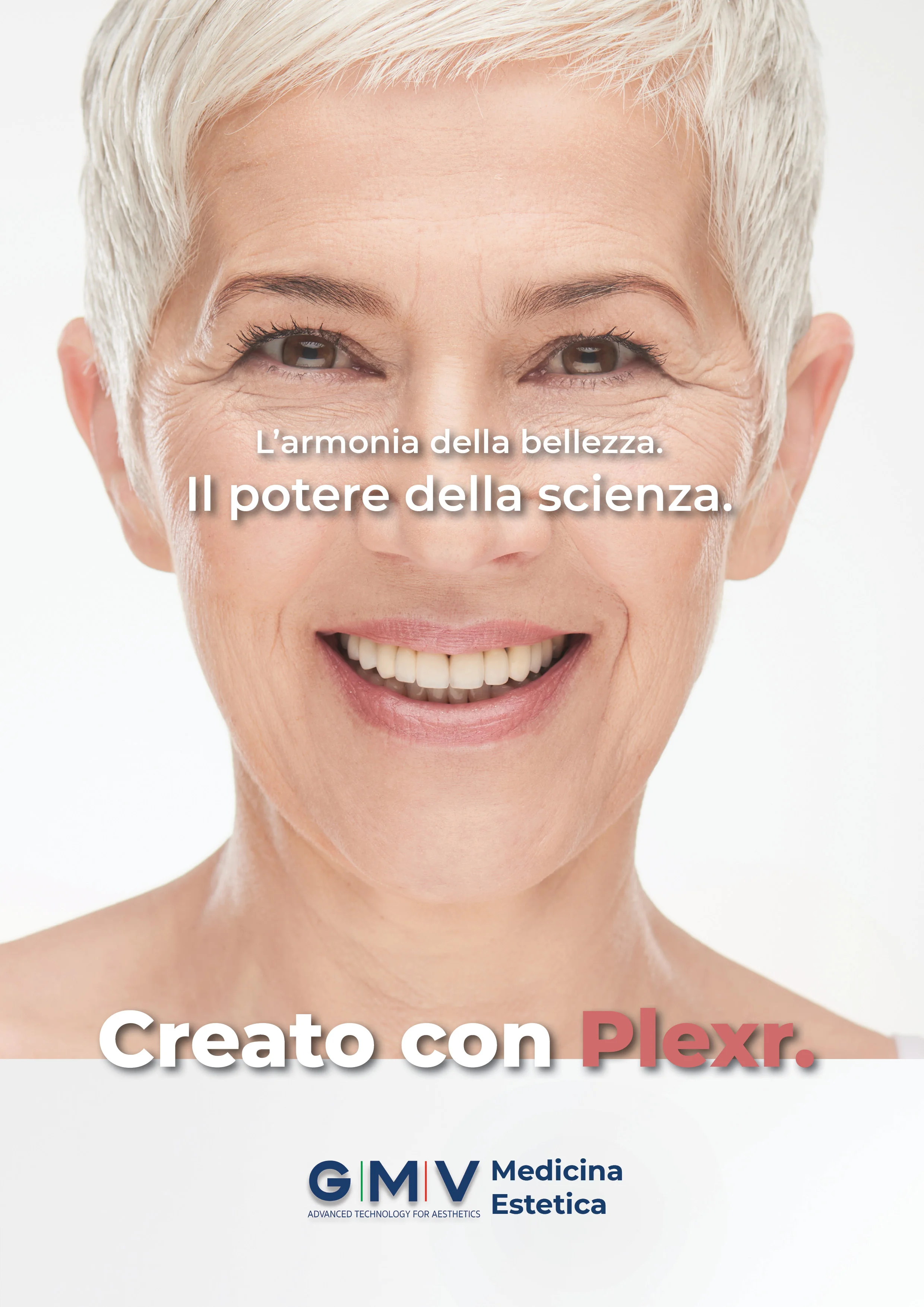 Translation: The harmony of beauty. The power of science. Created with Plexr.