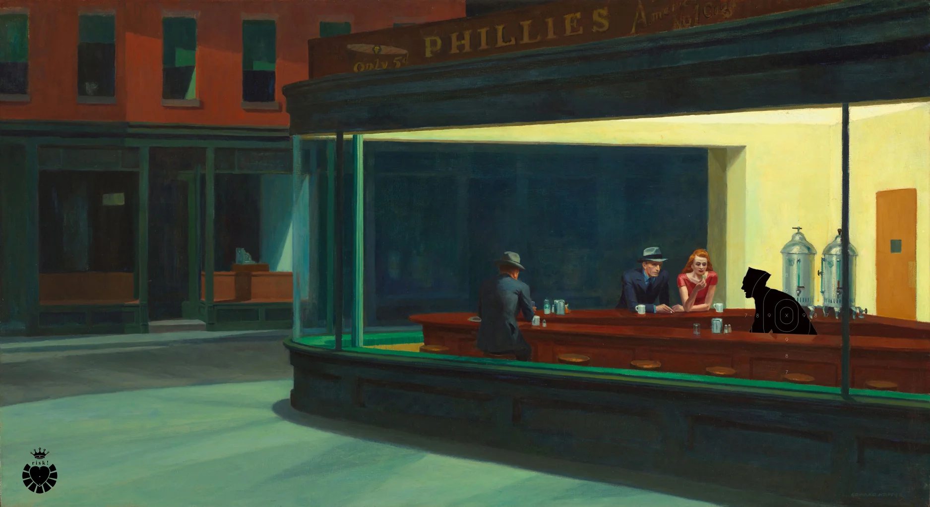Hopper's Risk / 36 x 65