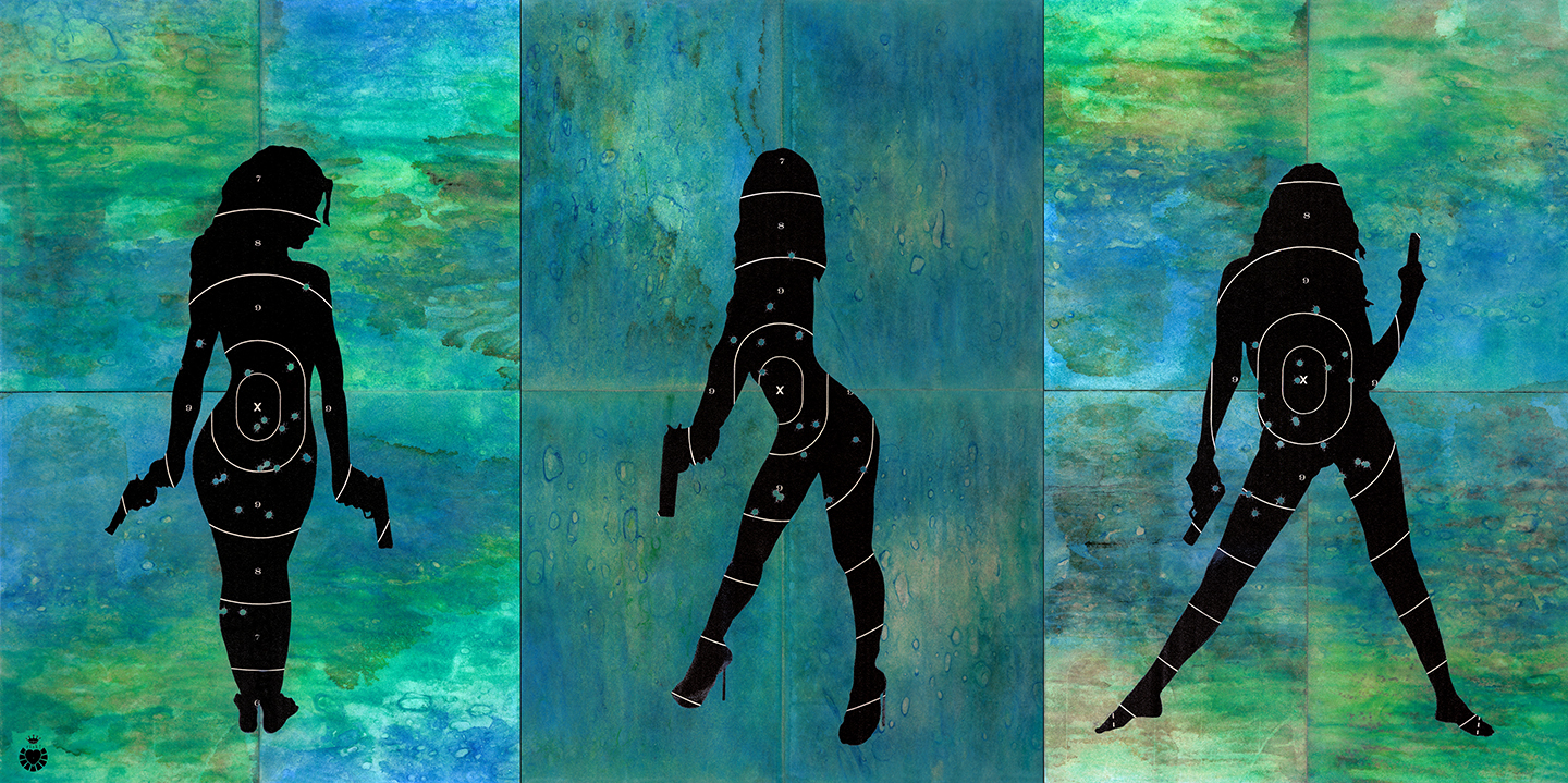 Blue Sirens / 36 x 72 / Original Sold